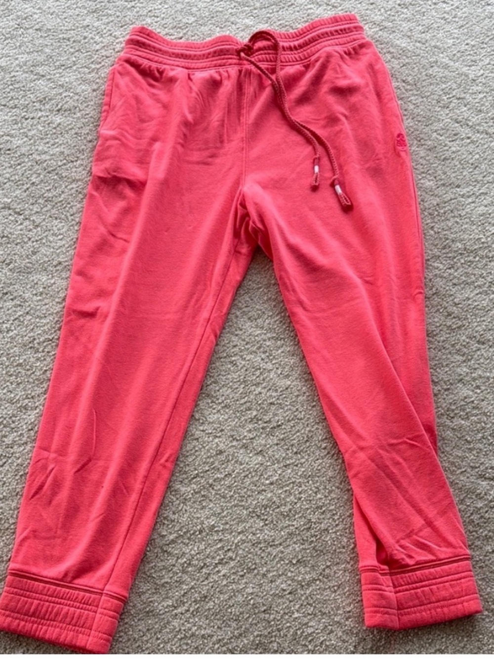 FP Movement by Free People Coral Pink Cropped Jogger Pants